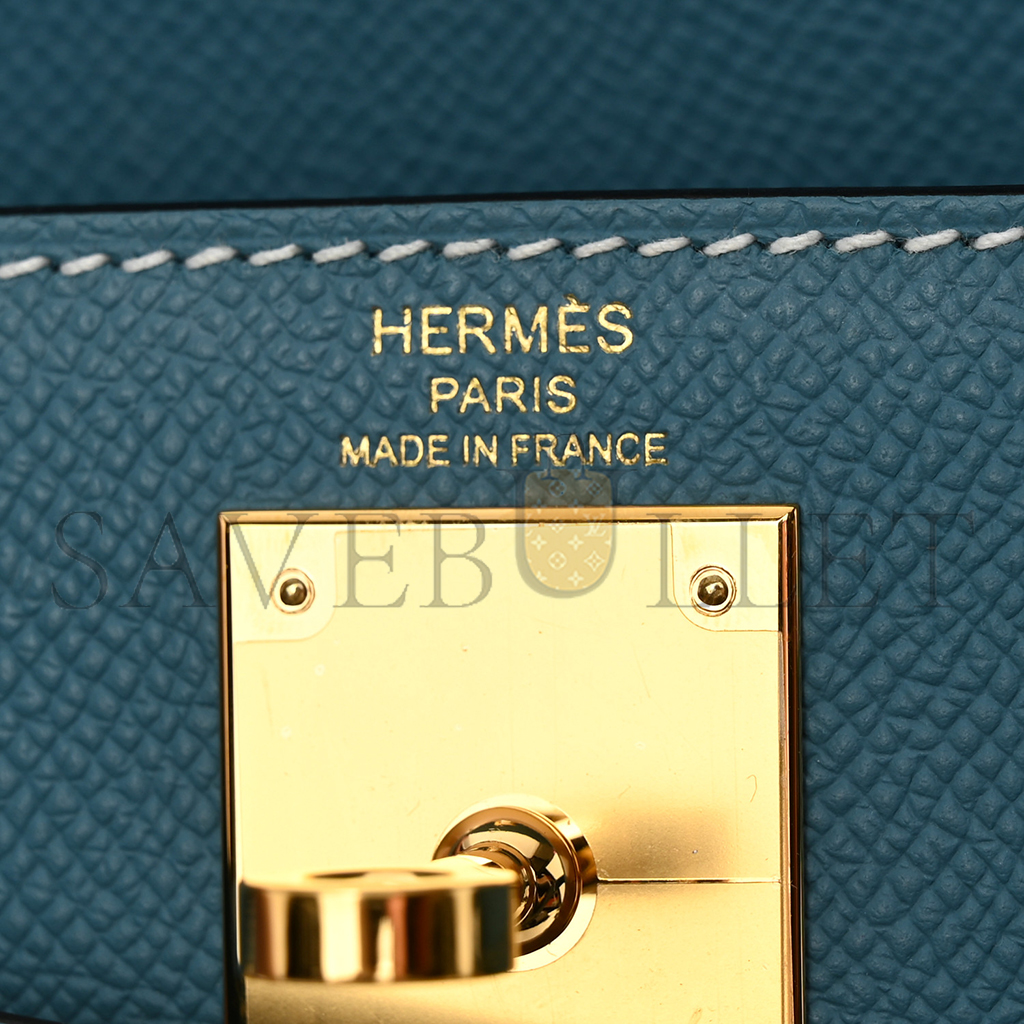 H**mes master epsom kelly sellier 28 new blue jean (28*22*10cm)